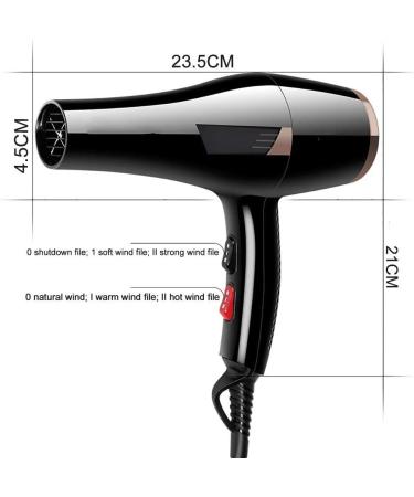 2000W High Power Hair Dryer Household Hair Dryer Professional Hair Dryer Household High-Power Hair Dryer No Injury - Buy Online on GoSupps.com