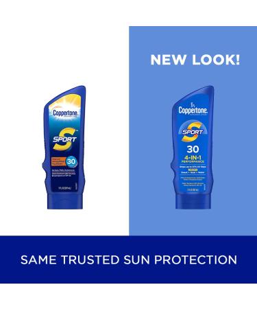 Coppertone SPORT Sunscreen SPF 30 Lotion, Water Resistant Body Sunscreen 7 Fl Oz (Pack of 1) - Buy Online on GoSupps.com