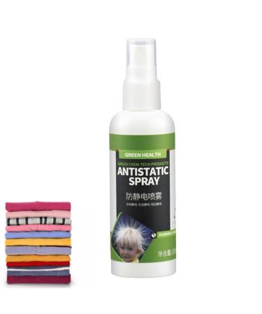 2 Static Electricity Remover 100ml Static Schmatic for Clothing Natural Static Cling Remover Anti-Static Spray Travel Size Hair Antistatic Spray Static Cling Spray 2 Pcs Single Attribute