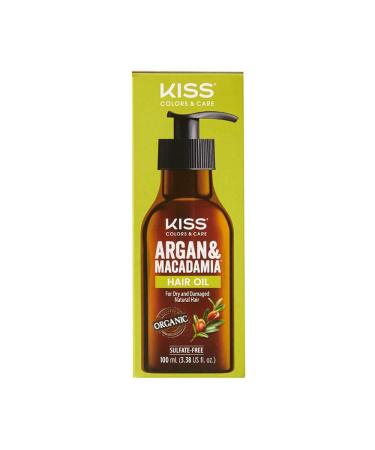 KISS Argan & Macademia Reparative Hair Oil Serum 100mL (3.38 US fl.oz.) - Buy Online on GoSupps.com