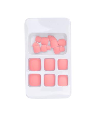 Sonew 24 pieces of single -colored false toenails short square fake toenails Artificial nail tips for women girls matte short square fake toenails full cover (f152)