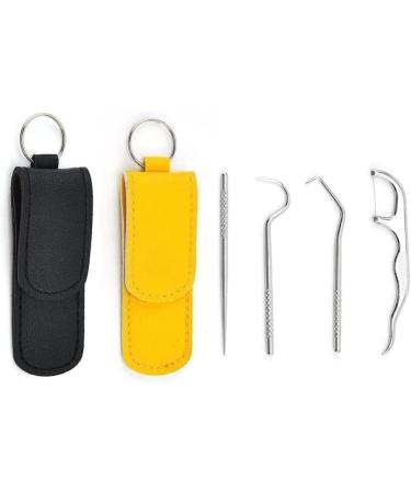 Premium GXFCAI Portable Toothpick Set - Metal Dental Floss & Steel Storage for Travel | International Shipping - Buy Online on GoSupps.com