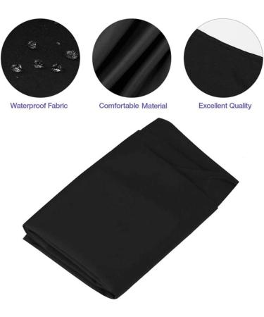 Black Waterproof Hair Salon Cape 59x47 Inch (Pack of 10) - Professional Barber Cape with Metal Snap Closure - Water Resistant Hairdressing Cape for Adults - Buy Online on GoSupps.com