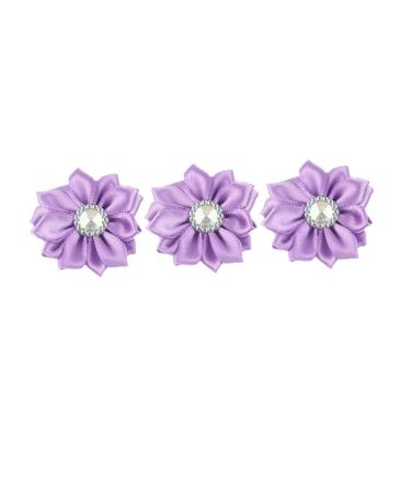 Alipis 1 20pcs Head Band Listones para Manualidades Ribbon Cloth Flower Headband The Flowers Clothes Flower Purple Size 1