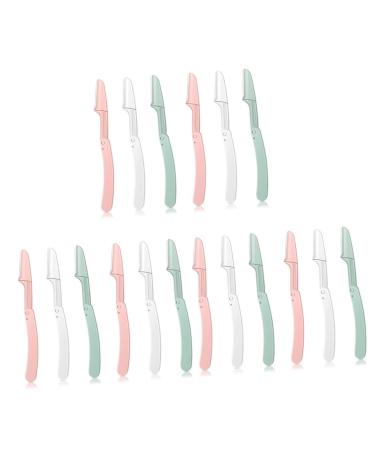 FRCOLOR 18 Pcs Folding Eyebrow Trimmer Foldable Shaver Eyebrow Trimmer Tool Mens Trimmers for Face Hair Trimmer for Men Eyebrow Shaping Tool Accessories Dropshipping Plastic Miss 15x1.5cmx3pcs As Shownx3pcs