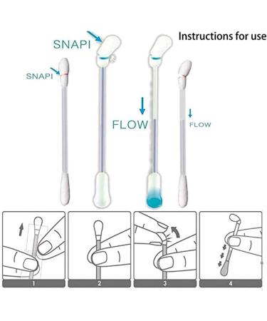 AKemaio 100 Pcs Vitamin E Oil Tub Sticks | Disposable Moisturizing Cotton Pencils for Gum Protection & Hydration - Buy Online on GoSupps.com