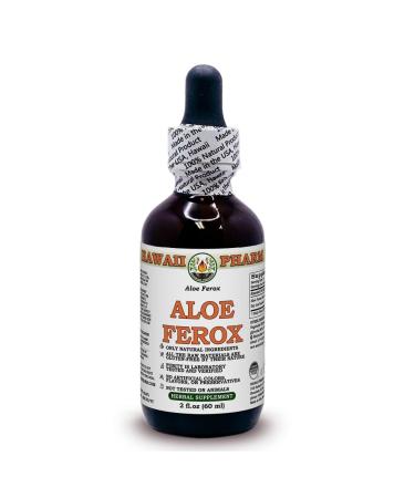 Aloe Alcohol-Free Liquid Extract Aloe (Aloe Ferox) Dried Leaf Glycerite Herbal Supplement 2 oz 2 Fl Oz (Pack of 1)
