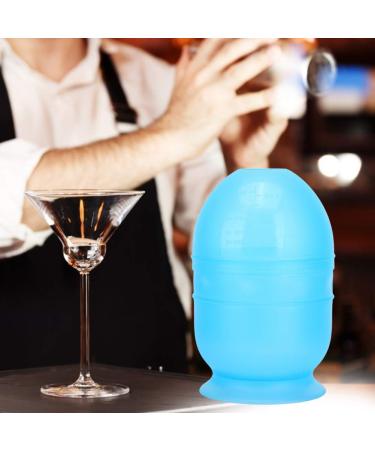 Air Styling Tool - Food Grade Plastic Hair Dyeing Shaker Cup & Bowl for Professionals | Salon & Barber Use - Blue - Buy Online on GoSupps.com