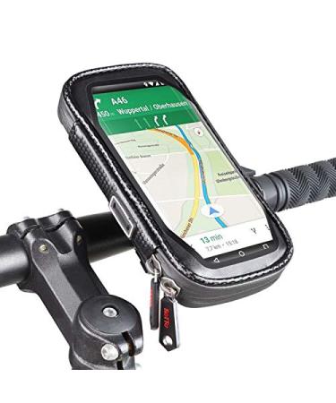 ROTTO Bike Phone Mount Bicycle Cell Phone Holder Handlebar Bag Anti-shake Waterproof with 360 Rotation Three Sizes Black-XL