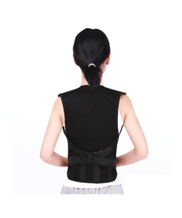 Tourmaline self -warming magnetic therapy waist shoulder back posture corrector spinal support back support of self -warming vest belt (color: posture corrector size: large) h llnings corrector l