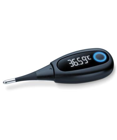 Beurer OT30 Digital Basal Thermometer with Bluetooth Data Transfer and Pregnancy Planning App Displays Results in 3 Minutes Suitable for Oral or Vaginal Use Bluetooth Basal Thermometer
