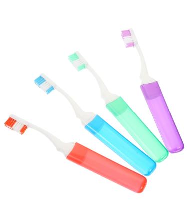Sewoart 4 pieces toothbrush daily toothbrush little toothbrush household toothbrush plastic toothbrush mouth cleaning brush outdoor toothbrush practical toothbrushes