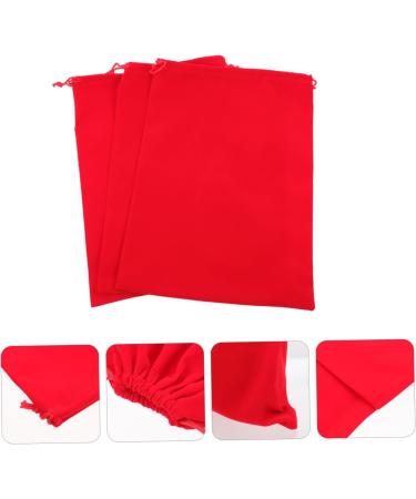 TOVINANNA 3pcs Hair Dryer Storage Bag Home Hair Dryer Bags Drawstring Hair Dryer Bags Red Flannel - Buy Online on GoSupps.com