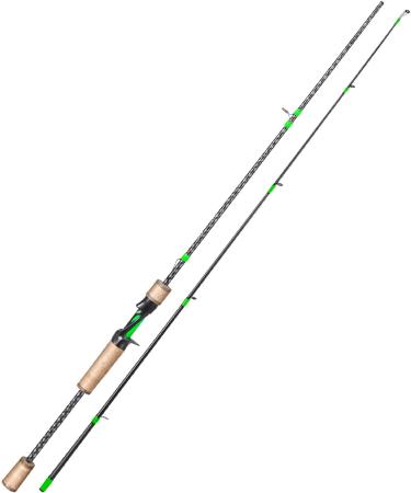 Soougayilang 2.1m Graphite Spinning Rods - Lightweight Cork Handle Fishing Rods for Pike Perch Trout | Sweetwater & Saltwater - Buy Online on GoSupps.com
