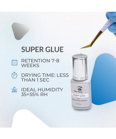 Buy Eyelash Extension Super Glue - Fast Drying & Long Lasting Adhesive for Professionals | 5ml - Buy Online on GoSupps.com