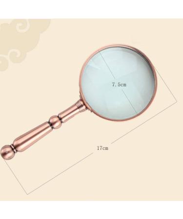Metal Bronze Magnifying Glass High-Definition Old Man Reading Handheld Portable Made in China - Buy Online on GoSupps.com