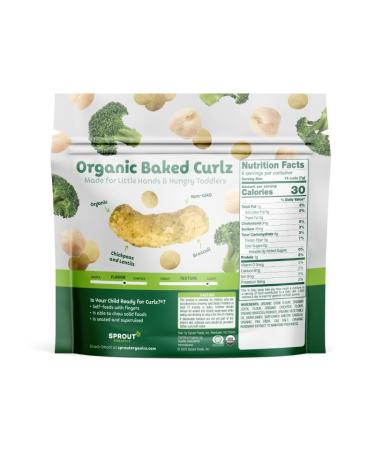 Sprout Organic Baby Food Stage 4 Toddler Snacks Broccoli Plant Power Curlz 1.48oz (Pack of 6) - Buy Online on GoSupps.com