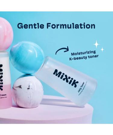 MIXIK Jelly Toner Spray for Face - Skincare Mist Alcohol-Free Facial Toner for Hydrating Made of Rose Water Avocado Oil Blue Agave Extract (80 ml (2.7 fl oz) Full Size) 1 Count (Pack of 1) Full Size - Unscented - Buy Online on GoSupps.com