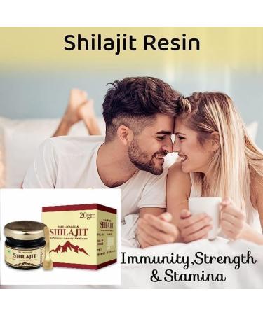 Resin Shilajit for Energy Focus and Vitality - Pure Quality Himalayans Shilajit | Strength | Stamina | Power | 100% Pure and Natural | 20gm | for Men & Women - Buy Online on GoSupps.com
