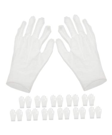 FOYTOKI 12 Pairs Moisturizing Gloves Work Gloves White Cotton Gloves for Dry Hands White Gloves White Cotton Gloves for Adult Work Cotton Gloves White Cotton Gloves for Men Working Gloves