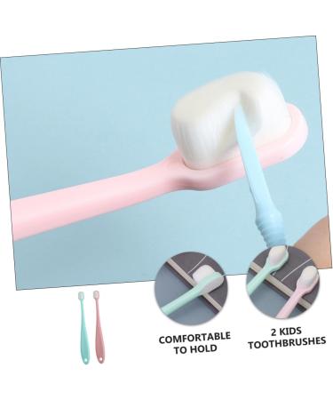 HomsfoU 2-in-1 Toddler Toothbrush - Infant Tooth Cleaner & Baby Care Brush for Newborns | Perfect Baby Shower Gift - Buy Online on GoSupps.com