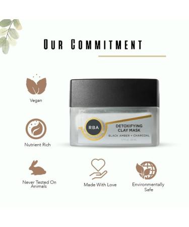 RBA Skincare Detoxifying Clay Mask - Non-Drying Pore & Blackhead Treatment | 100% Natural | 50ml - Buy Online on GoSupps.com