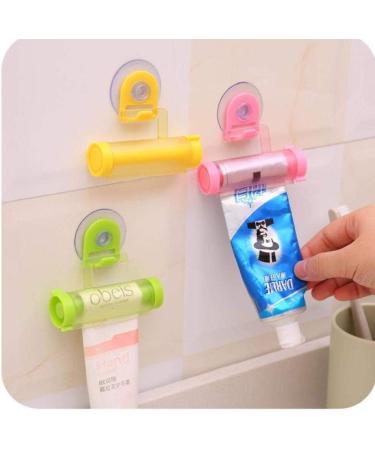 Rolling Tube Toothpaste Squeezer Rotate Plastic Toothpaste Dispenser Rotate Toothpaste Holder Stand Bathroom Accessory Easy Squeeze 1pc - Buy Online on GoSupps.com