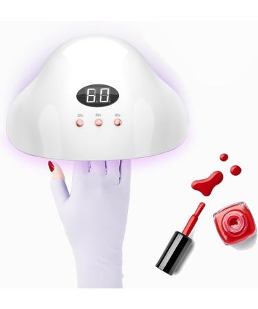 Arqumi UV Gloves for Gel Nails - 2 Pairs of Fingerless UV Protection Gloves for Gel Manicure - Buy Online on GoSupps.com