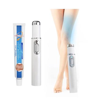 Veinhealth varicose veins blue light therapy set blue light therapy varicose veins varicose veins treatment cream varicose veins cream for legs (white)