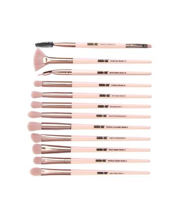 12pcs Portable Powder Brush Set - Professional Makeup Tools for Women | Miss Pink Cosmetic Brushes - Buy Online on GoSupps.com