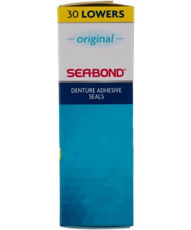 SEA-BOND Denture Adhesive Seals Lowers Original 30 Each - Pack of 4 - Buy Online on GoSupps.com