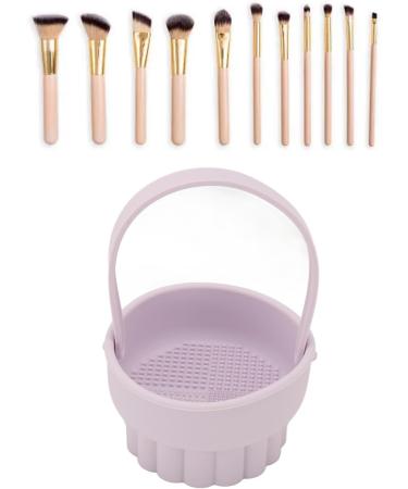 Silicone Makeup Brush Cleaner Bowl Quick Drying Makeup Brush Cleaner Multifunctional Design for Makeup Brush Cleaning - Buy Online on GoSupps.com
