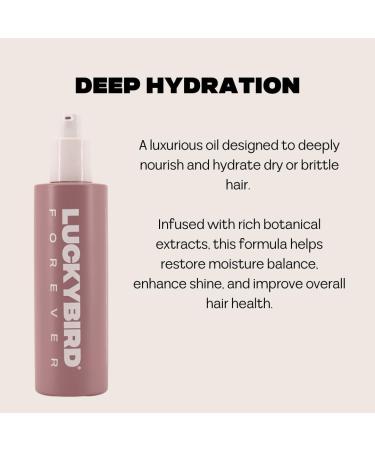  Lucky Bird Forever Deep moisturizing hair growth oil Pre-wash treatment For mid-length hair Deeply nourishes and hydrates brittle hair 100 ml - Buy Online on GoSupps.com