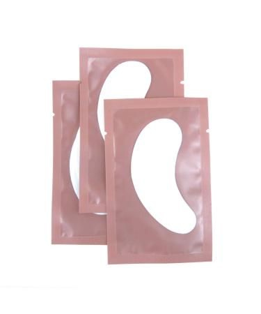 Florica 50 pair of eye pads eyelash extension lint -free eyes gel extensions patch hydrogel lint free eye mask eye flap eye gel patch (rose)