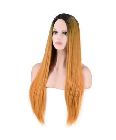 Shop Women's Long Gold Wig - Brazilian Curly & Straight Hairstyles for 50s 60s 70s 80s - International Shipping Available! - Buy Online on GoSupps.com