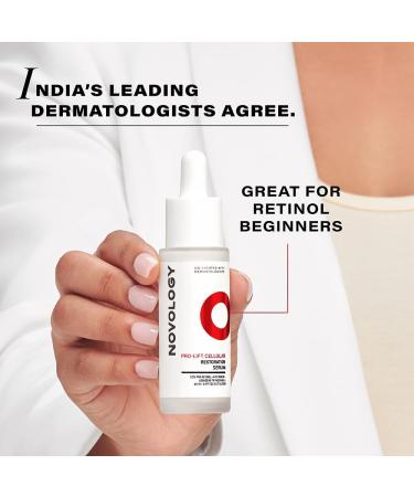 N.OVOLOGY Pro-Lift Cellular Restoration Serum Co-Created with Dermatologists 5.3% Pro-Retinol + Niacinamide + Adenosine + Tripeptide - Buy Online on GoSupps.com