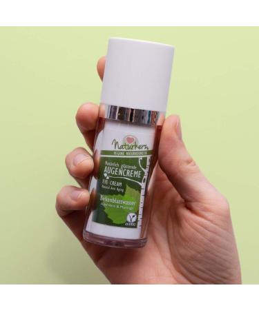 Naturherz Sensitive Skin Eye Cream - Vegan & Natural Additive-Free Anti-Aging Moisturizer | 30ml Made in Germany - Buy Online on GoSupps.com