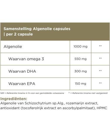 Algae oil capsules Charlotte Labee Supplements 60 capsules Vegan Omega 3 DHA & EPA 100 natural and sustainably packaged - Buy Online on GoSupps.com
