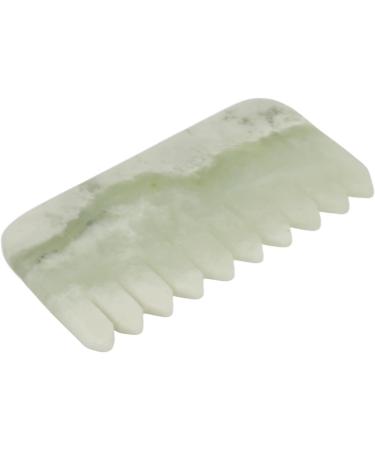 Verdant Touch Jade Massage Comb | Handheld Scalp & Physical Therapy Tool for Relaxation - Buy Online on GoSupps.com