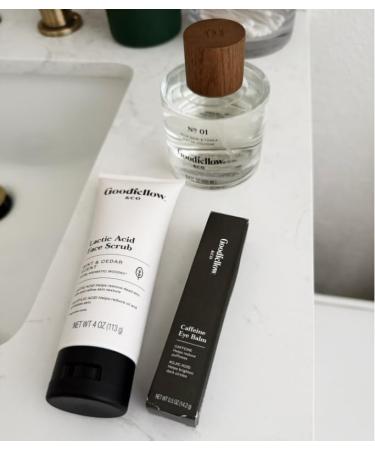 Goodfellow & Co Face Scrub with Lactic Acid & Apricot Oil 4 fl oz Gentle Daily Face Exfoliator for Smooth Skin Mint & Cedar Scent (Single Unit) 4 Fl Oz (Pack of 1) - Buy Online on GoSupps.com