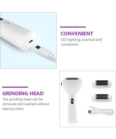 Exceart Reusable Pedicure Foot Grinder - Electric Foot Remover & Care Tools | Quartz White | International Shipping - Buy Online on GoSupps.com
