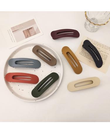 Matte Flat Claw Clips Set - 6pc Flat Lay Hair Clips for Women and Girls - Buy Online on GoSupps.com