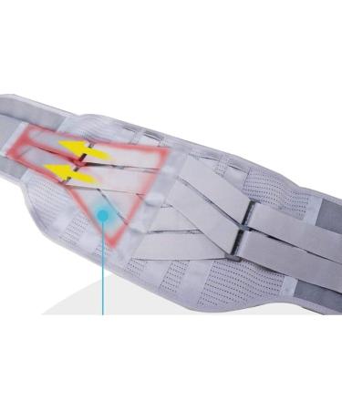 XX Large Gray Lumbar Support Belt - Adjustable Neoprene Pain Relief & Posture Correction - Buy Online on GoSupps.com