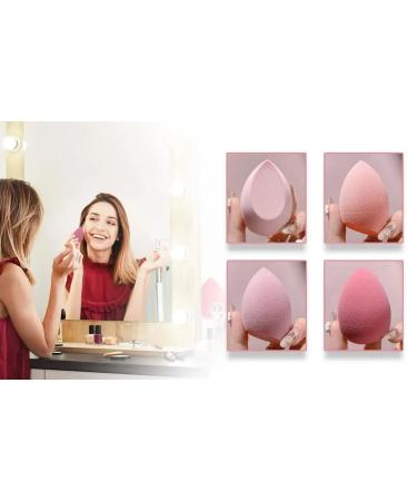 Beauty Blender Foundation Sponges Set - 12 Pack of Pink Makeup Blending Sponges & Powder Puffs for Flawless Foundation & Concealer Application - Buy Online on GoSupps.com