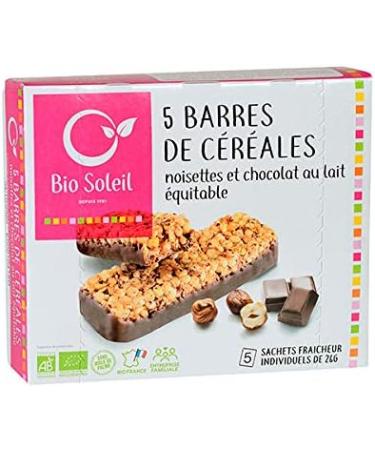 CHOCOLATE HAZELNUT CEREAL BARS X5 130G ORGANIC SOLEIL UNIT - Buy Online on GoSupps.com