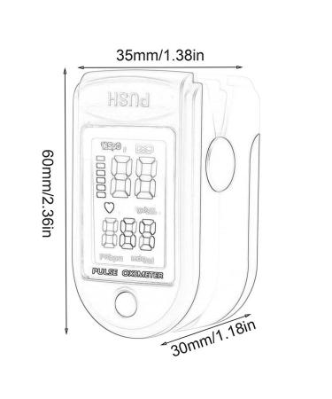 Finger Clip Pulse Oximeter | Blood Oxygen Saturation & Heart Rate Monitor | OLED Display | Health Monitor with 4-color LED Screen - Buy Online on GoSupps.com