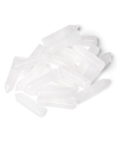 MAIBAOTA Clear Crystal Healing Crystals Gifts Wands Hexagonal Pointed Gemstones Set Bulk for Women Beginner Chakra Stones Nature Reiki Spiritual Energy Balancing Protection Crystal 10pcs