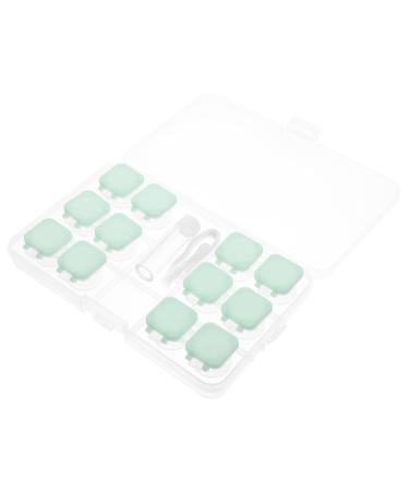 Gatuida Travel accessories box with 2 sets of contact lens container Tool Colored contact lenses travel eye protection pp storage holder green 6x3x3cm