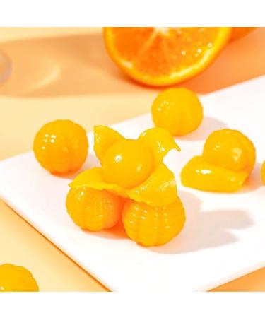 Peeling Fruit Juice Fudge Orange juice flavored candy fruit soft candy gummy candy healthy nutritious dessert wedding candies New Year Candy Chinese delicious snack gift pack (800g(About 86pieces)) - Buy Online on GoSupps.com