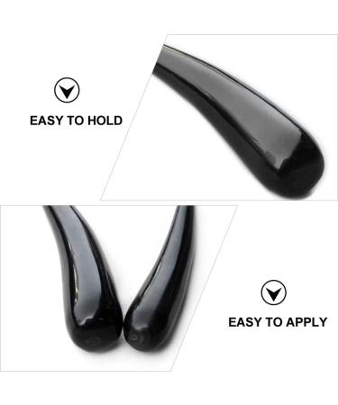 FOMIYES Foot Massage Device - GUA Sha Scraping Plate for Face & Body | Mini Neck Massager Tool | Spa & Home Use | 13x2cm Black - Buy Online on GoSupps.com